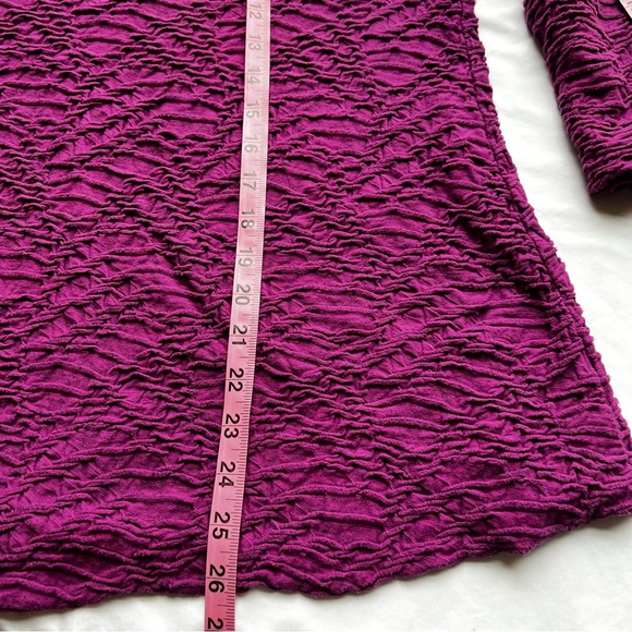 Habitat Textured Pullover Long Sleeve Draped Cotton Blend Top Tunic Size Medium - Picture 15 of 15